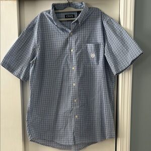 Chaps Blue Checkered Men's Shirt